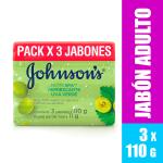 3 JABON JJ ADULTO UVA VERDE 110 GR