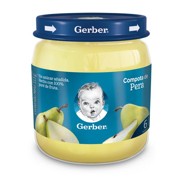 COMPOTA GERBER PERA 113 GR.