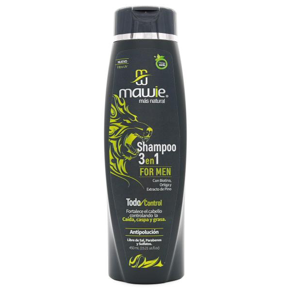 CHAMPU FOR MEN 3 EN 1 MAWIE 450 ML