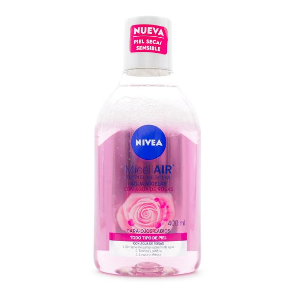 AGUA MICELAR NIVEA FACIAL ROSAS 400ML
