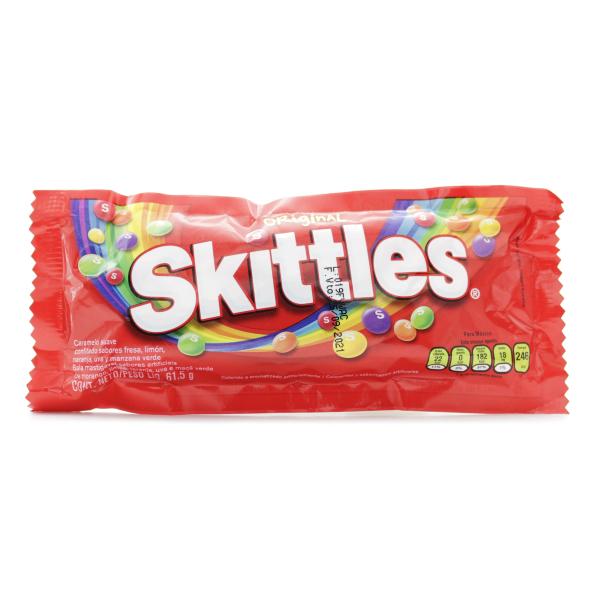 CARAMELO SKITTLES ORIGINAL 61.5 GRAMOS