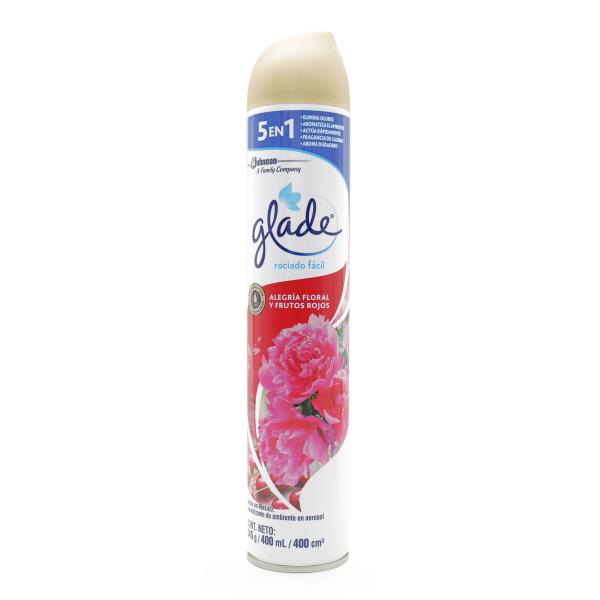 AMB.GLADE SPRAY AL.FLO Y FRU.ROJ 400 ML