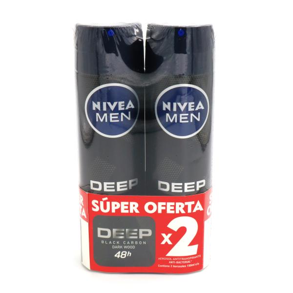 2 DTE NIVEA MEN DEEP SPRAY 150ML S.D