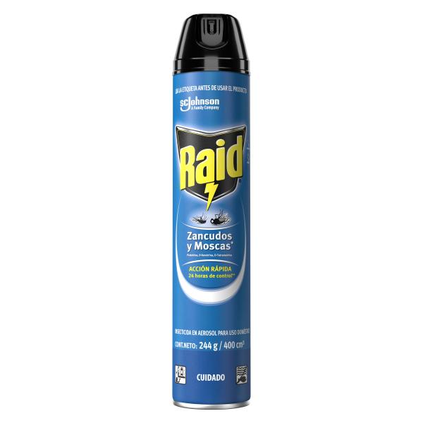 RAID SPRAY ZANCUDOS Y MOSCAS 400 ML