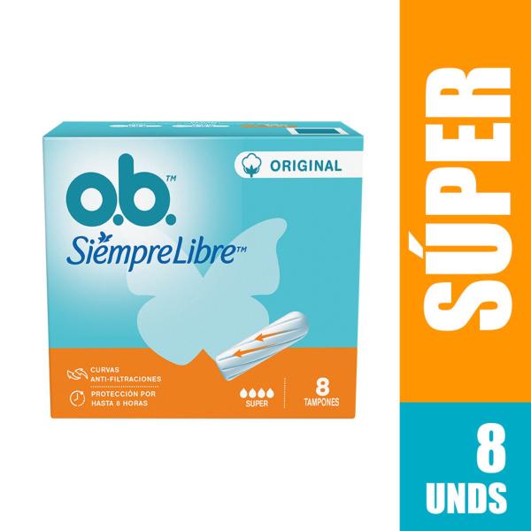 TAMPON OB SIEMPRE LIBRE ORIG SUPER 8 UND