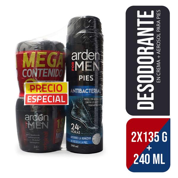 2 ARDEN FOR MEN CRE 135GR+SPR 240ML