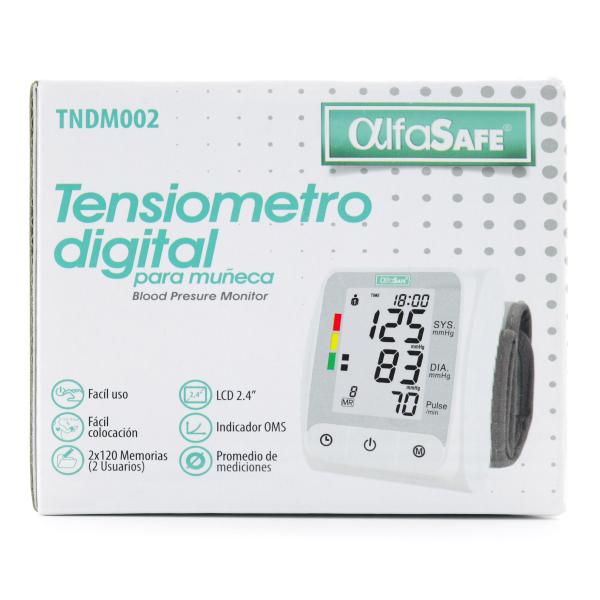 TENSIOMETRO DIGITAL MUNECA ALFASAFE HK-6