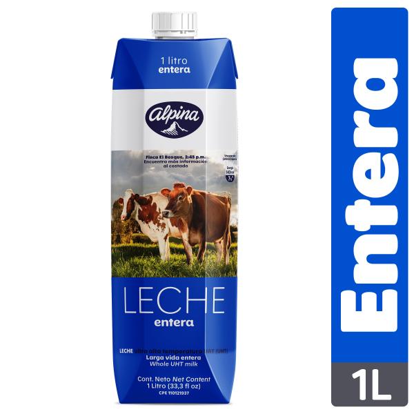 LECHE ALPINA ENTERA 1 LITRO