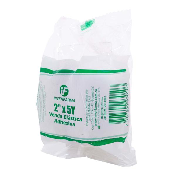 VENDA ELASTICA ADHESIVA 2X5 PIEL INVERFA