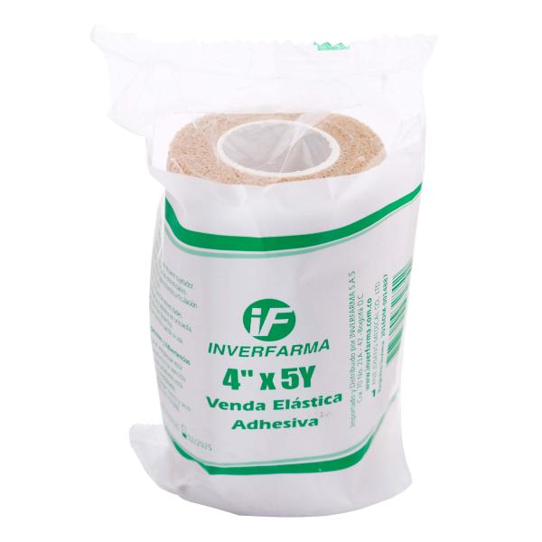VENDA ELASTICA ADHESIVA 4X5 PIEL INVERFA