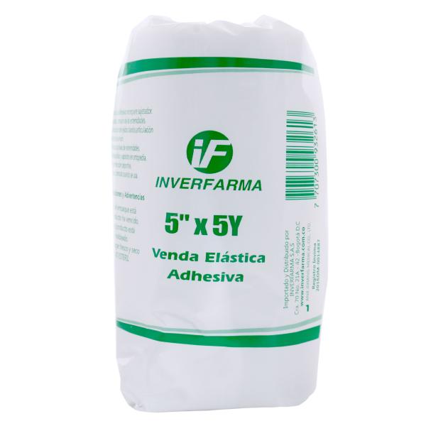 VENDA ELASTICA ADHESIVA 5X5 PIEL INVERFA