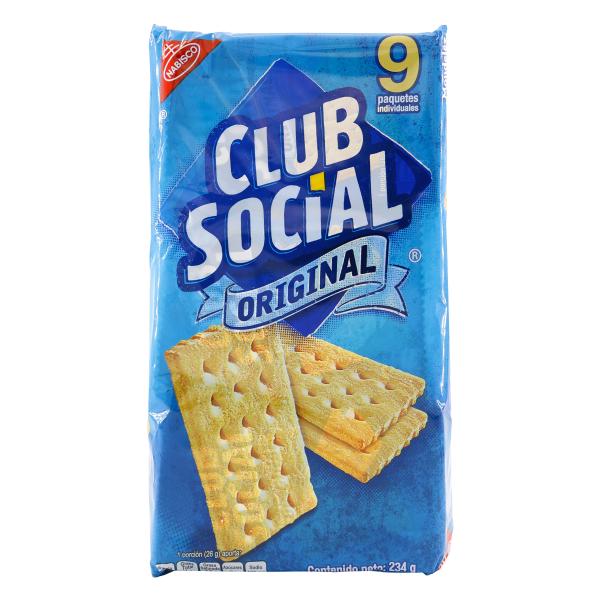 GALLETA CLUB SOCIAL 9 PAQUETES