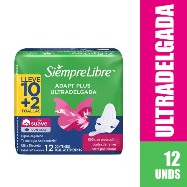 TOA.STAYFREE ULTRADELGADA VERDE LLE 10+2