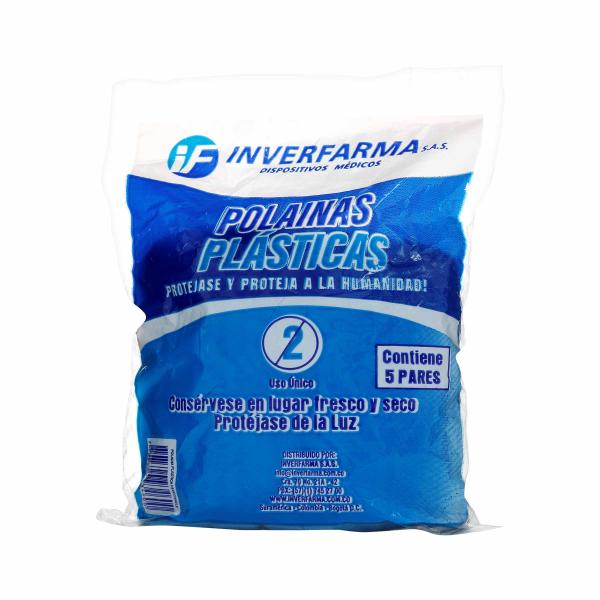 POLAINA PLASTICA 10 UND(5 PAR)INVERFARMA