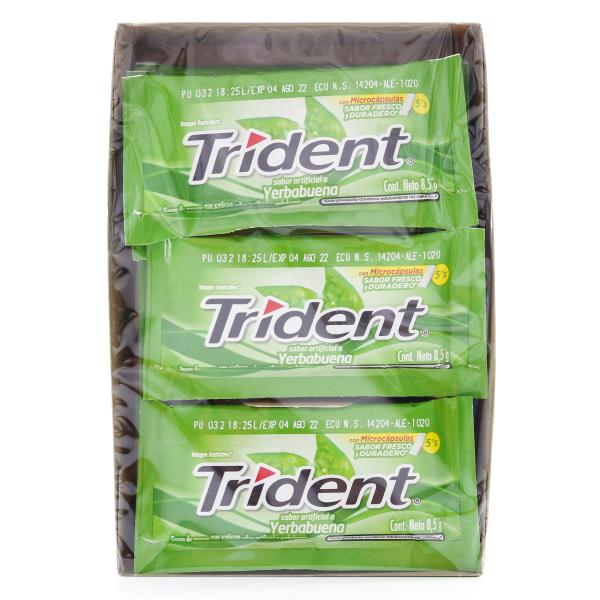 TRIDENT 5S YERBABPOS DISPLAY 18 UD 8.5G