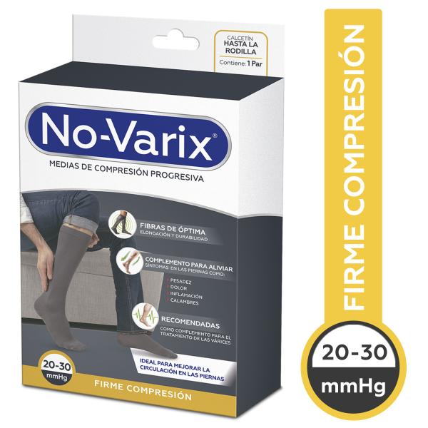 CALC.NOVARIX HOMBRE 20-30MMHG NEGRO T.L