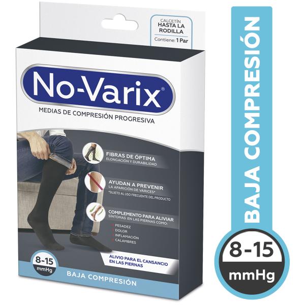 CALC.NOVARIX HOMBRE 8-15MMHG NEGRO T.L