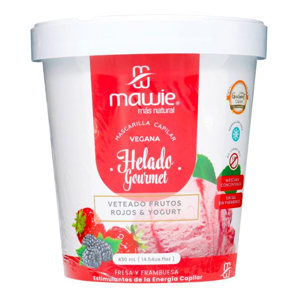 MASCAR CAP. HELADO FRUT ROJ. MAWIE 430ML