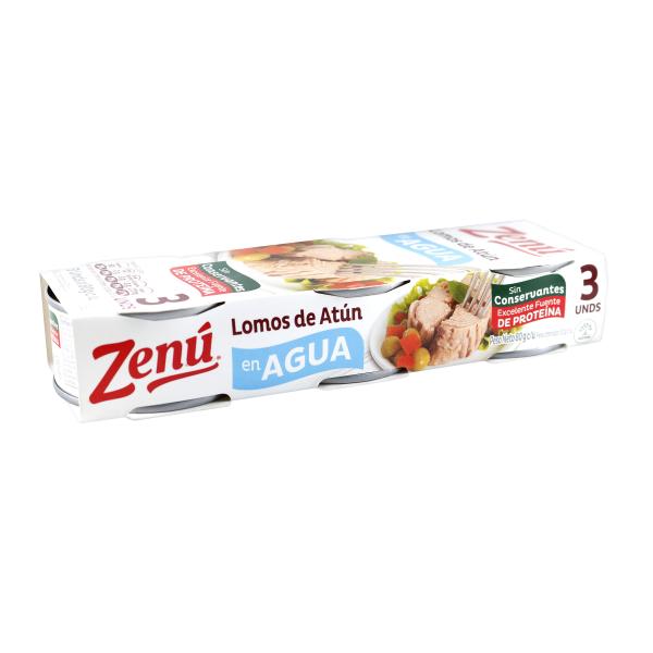 ATUN ZENU EN AGUA LOMITO 80 GR 3 UND