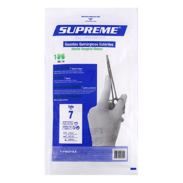 GUANTES QUIRURGICOS ESTERIL SUPREME T 7