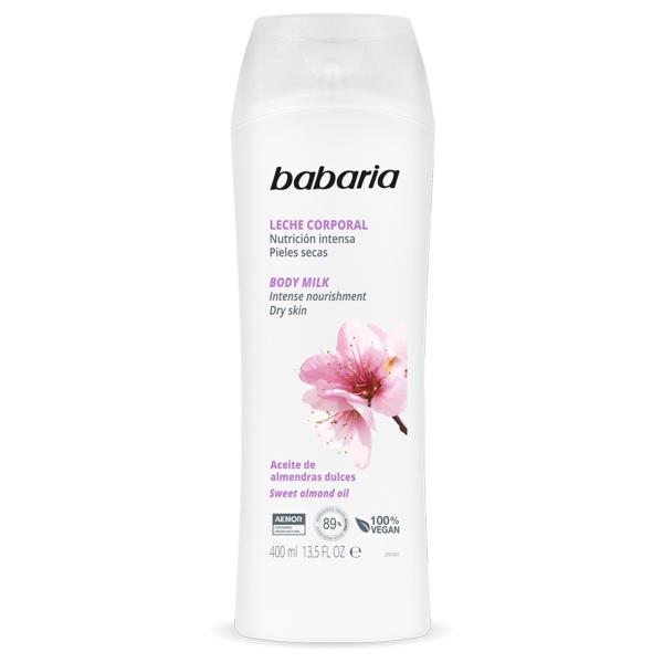 CRE.BABARIA BODY MILK ALMENDRAS 400 ML