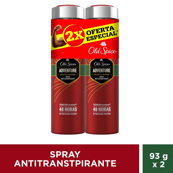 2 PACK OLD SPICE SPRAY ADVENTURE AEROSOL