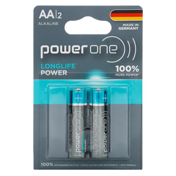PILA POWER ONE ALKALINA AA 2 UNDS