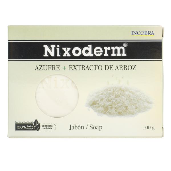 JABON NIXODERM AZUFRE EXTRAC.ARROZ 100GR