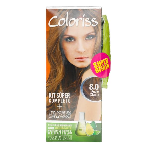 COLORIS KIT 80 RUBIO CLARO + TRAT 30GR