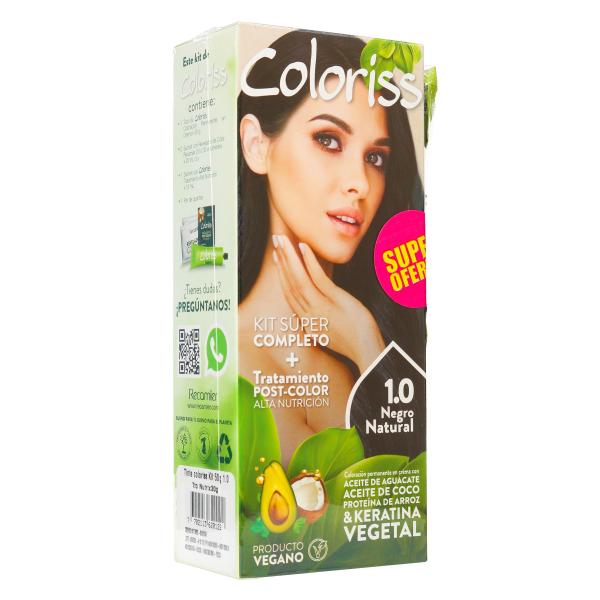 COLORIS KIT 10 NEGRO NATUR+TRAT 30GR