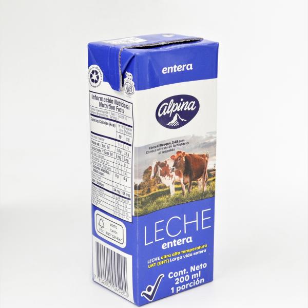 LECHE ALPINA ENTERA 200 ML