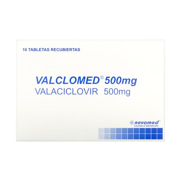 VALCLOMED 500 MG 10 TABLETAS