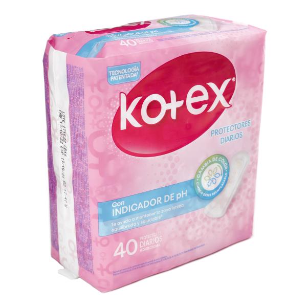 PROT.DIARIOS KOTEX INDICADOR PH 40 UNDS