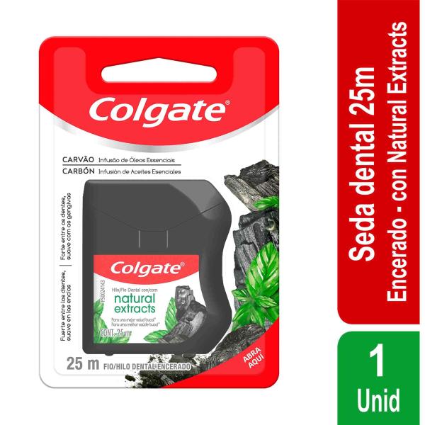 HILO DENT COLGATE NAT. EXT CARBON 25 MTS
