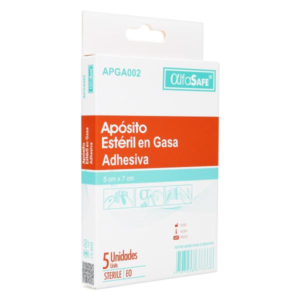 APOSITO ESTERIL GASA ADHE.ALFASAFE 5 UDS