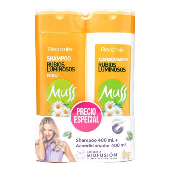 CHA.MUSS RUB.LUMINOSOS 400ML+ACOND.400ML