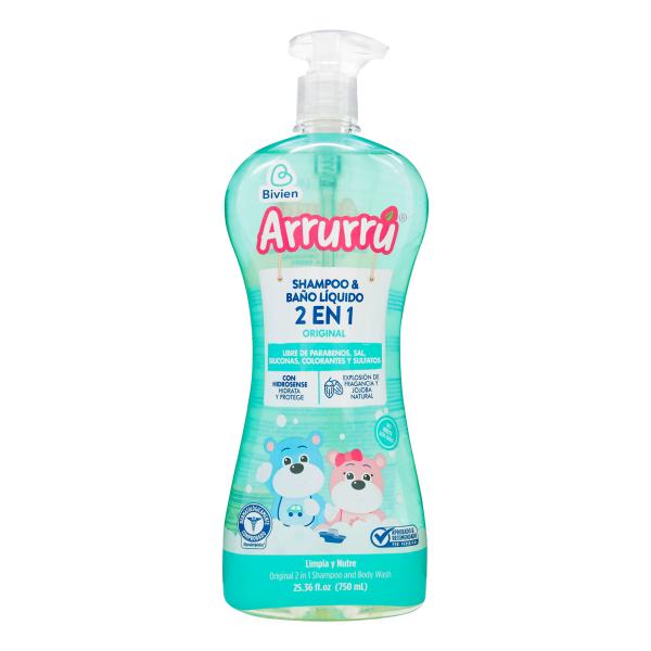 CHA Y BANO LIQ. 2EN1 ARRURRU ORIG. 750ML