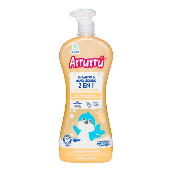 CHA Y BANO LIQ. 2EN1 ARRU. DEL NUT 750ML