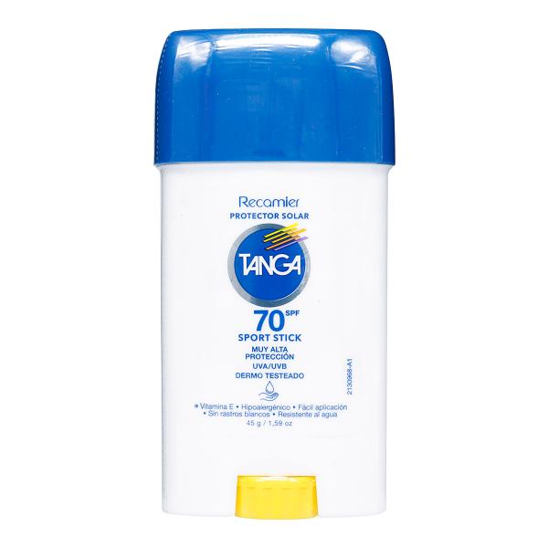 BLOQ.TANGA SPF 70 BARRA CORP.FACIAL 45 G