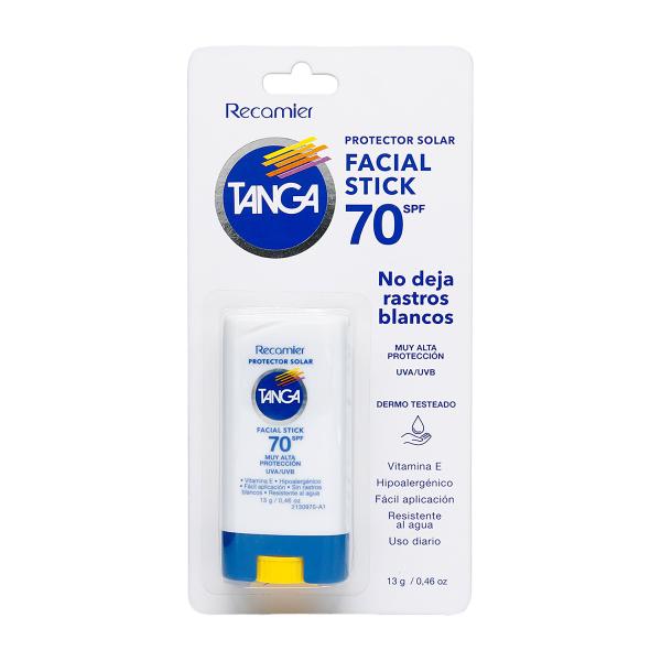 BLOQ.TANGA SPF 70 BARRA FACIAL 13 G