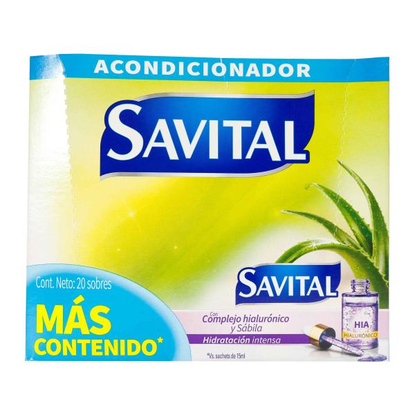 ACOND.SAVITAL C.HIALURONICO 22 ML 20 SBS