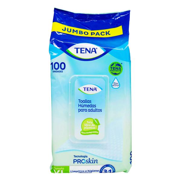 TOALLAS HUMEDAS TENA 3 EN 1 100 UNDS ECO