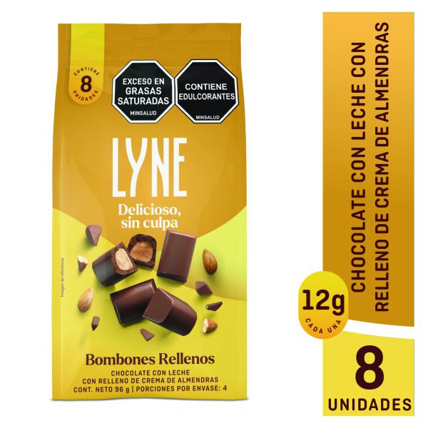 BOMBONES LYNE CREMA ALMENDRA 12 G 8 UNDS