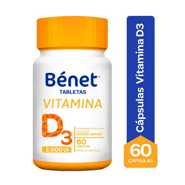 VITAMINA D3 2000 UI BENET 60 TABS