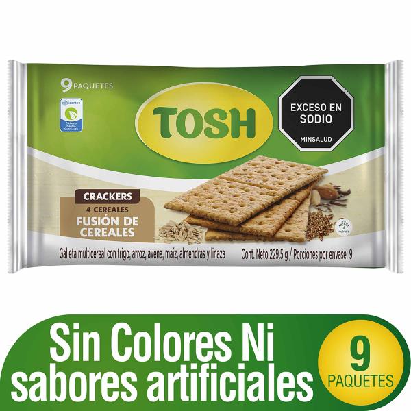 GALLETAS TOSH FUSION CEREAL FIT 9 UNDS