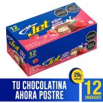 CHOCOLAT.JET FRESAS CON CREMA 29G 12UNDS