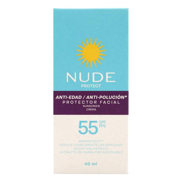 PROT.FACIAL NUDE 55 SPF ANTIEDAD 40 ML