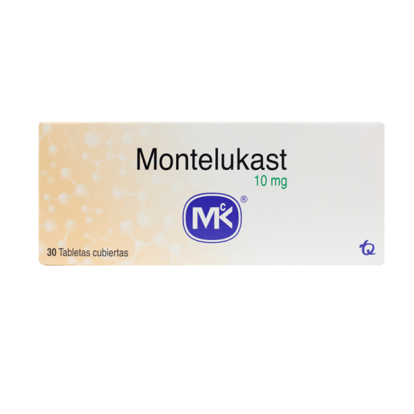 Montelukast 10mg Tabletas Recubiertas X 30
