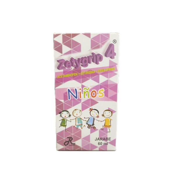 Zetygrip - 4 Jarabe Frasco X 60 Ml
