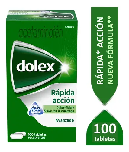 Dolex Avanzado 500 Mg Tabletas Recubiertas Caja X 100 ( Acetaminofén)